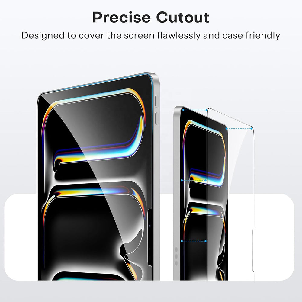 Blueo HD Screen Protector Film for Apple iPad (2025) / (2022), Tempered Glass, Full Glue