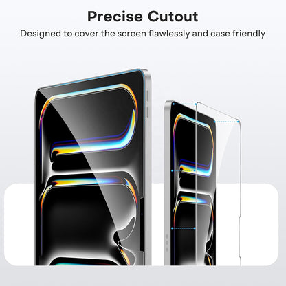 Blueo HD Screen Protector Film for Apple iPad Air 13 (2024), Tempered Glass, Full Glue