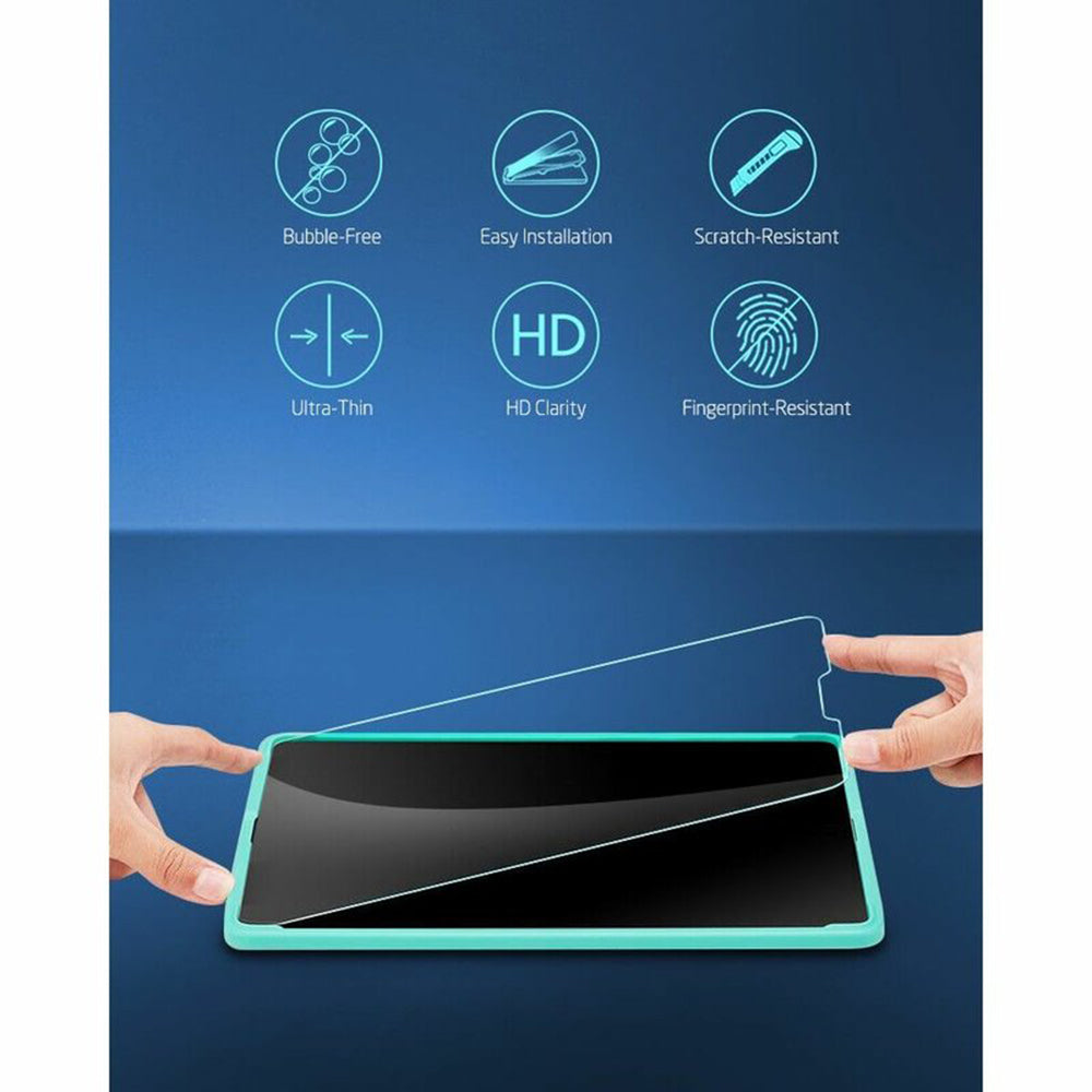 ESR Screen Protector for Apple iPad Pro 12.9 (2022) / Pro 12.9 (2021) / Pro 12.9 (2020), Tempered Glass, Full Glue, Set of 2 Pieces