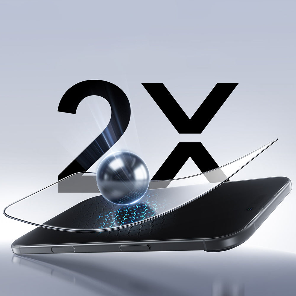ESR UltraFit Screen Protector for Apple iPhone 17 Air, Tempered Glass, Full Glue, Set of 2 pieces, Black