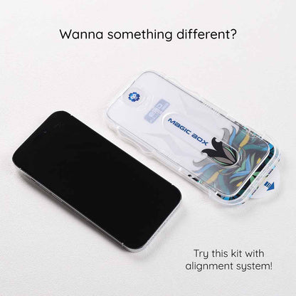 Lito Magic Glass Box D+ Tools Screen Protector for Apple iPhone 15 Pro Max, Tempered Glass, Full Glue