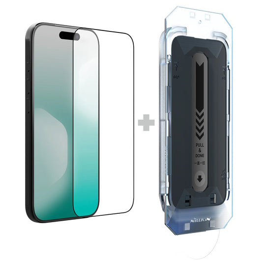 Nillkin CP+ Pro Screen Protector with Applicator for Apple iPhone 17, Tempered Glass, Full Glue, Black