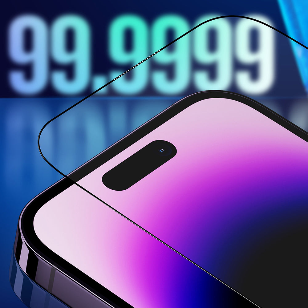 Blueo Premium Sapphire Applicator Privacy Screen Protector for Apple iPhone 18 Pro, Tempered Glass, Full Glue