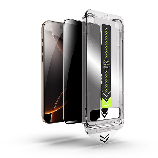 Privacy Screen Protector Techsuit TitanGlass for Apple iPhone 14 Pro Max, Tempered Glass, Full Glue