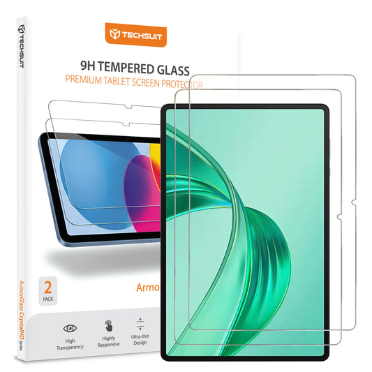 Techsuit ArmorGlass CrystalHD Screen Protector for Honor Pad X8a / Xiaomi Pad 6 / 6 Pro, Tempered Glass, Full Glue, Set of 2 Pieces