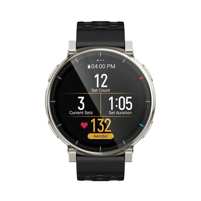 Techsuit Nano Flex Screen Protector for Amazfit Active 3 Premium, Plastic, Set of 2 pieces, Black
