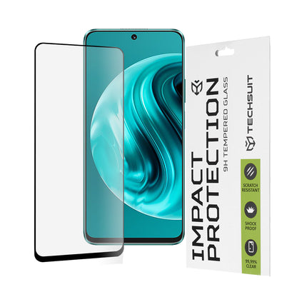 Techsuit Screen Protector Film for Huawei nova 13i / nova 12i, Tempered Glass, Full Glue, 111D, Black