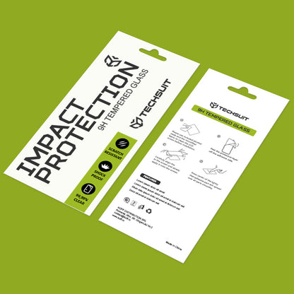 Techsuit Screen Protector Film for Huawei P40 lite 4G / P20 lite (2019), Tempered Glass, Full Glue, 111D, Black
