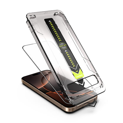 Techsuit TitanGlass Screen Protector for Apple iPhone 12 Pro Max, Tempered Glass, Full Glue, Black