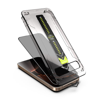 Privacy Screen Protector Techsuit TitanGlass for Apple iPhone 16 Plus / 15 Plus, Tempered Glass, Full Glue