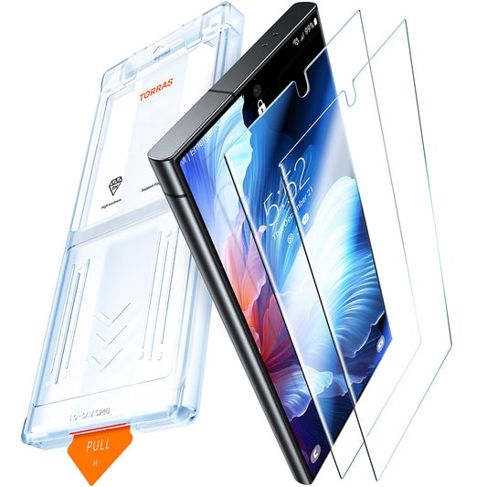Torras GlassGo Install Master Screen Protector for Google Pixel 9a, Tempered Glass, Full Glue, Set of 2 Pieces