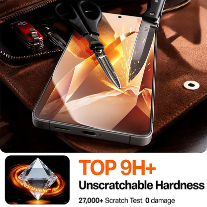 Torras GlassGo Install Master Screen Protector for Samsung Galaxy S26, Tempered Glass, Full Glue, Transparent