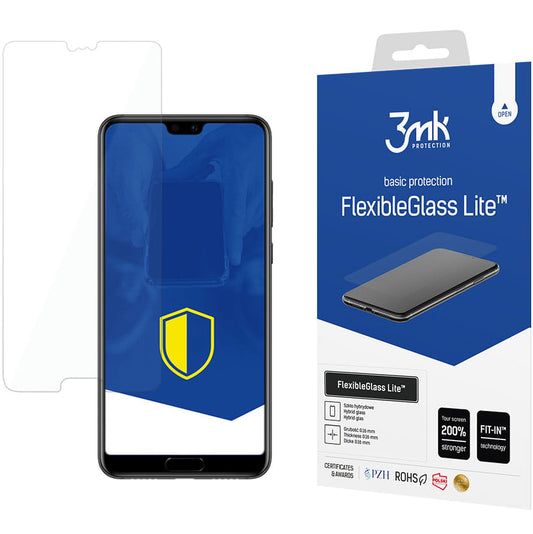 3MK Screen Protector for Huawei P20 Pro, Flexible Glass, Full Glue