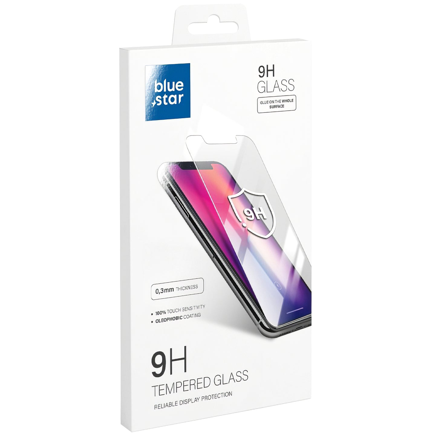 Blue Star Screen Protector for Oppo A74 5G, Tempered Glass, Full Glue