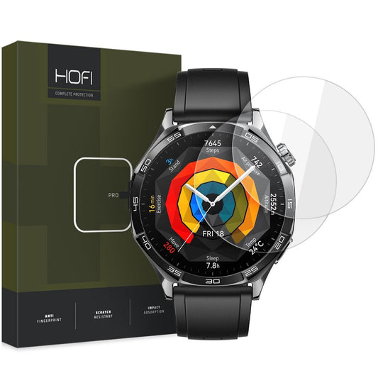 HOFI Glass PRO+ Screen Protector for Huawei Watch GT 5 46mm, Set of 2 pieces, Tempered Glass