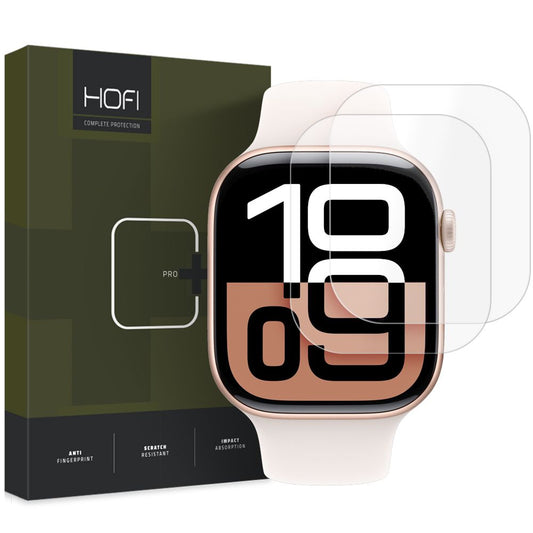 HOFI HYDROFLEX PRO+ Screen Protector for Apple Watch 42mm Series, Set of 2, Plastic