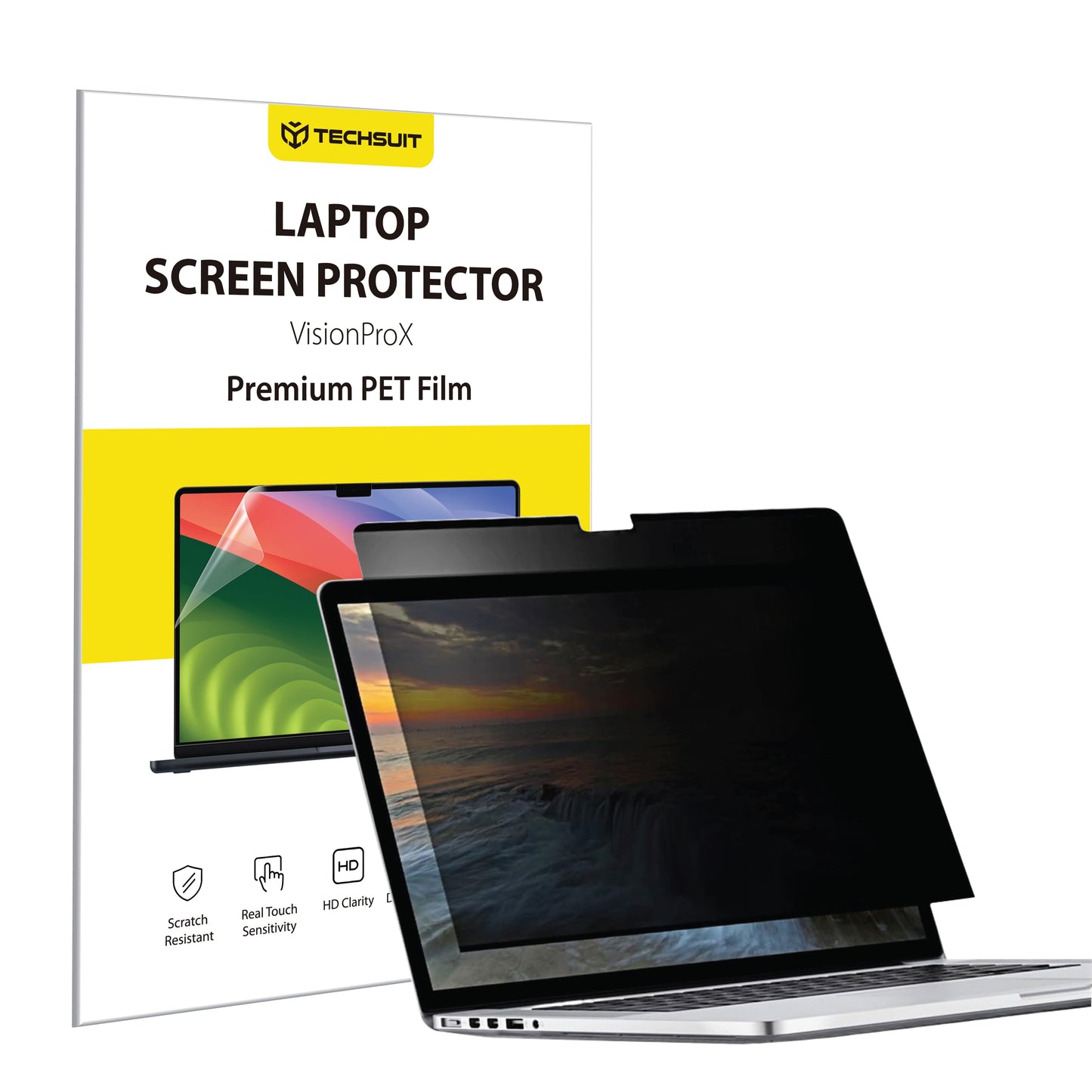 Privacy Screen Protector Techsuit VisionProX Magnetic for Apple MacBook Pro 16inch (2024), Plastic