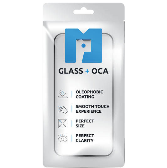 Screen Glass + OCA MP compatible with Apple iPhone 16 Pro Max, Black