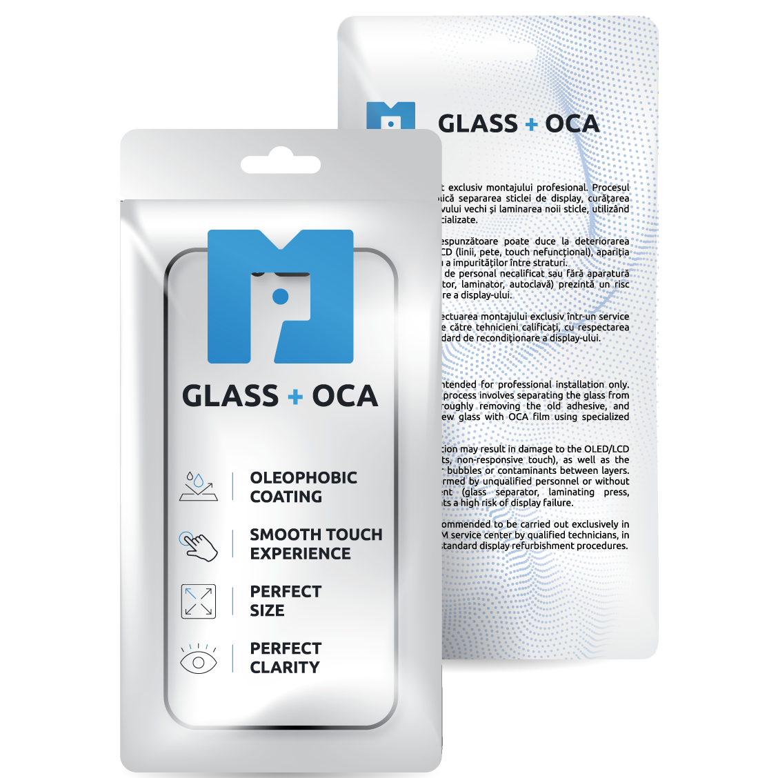 Screen Glass + OCA MP compatible with Apple iPhone 13 Pro / 13, Black