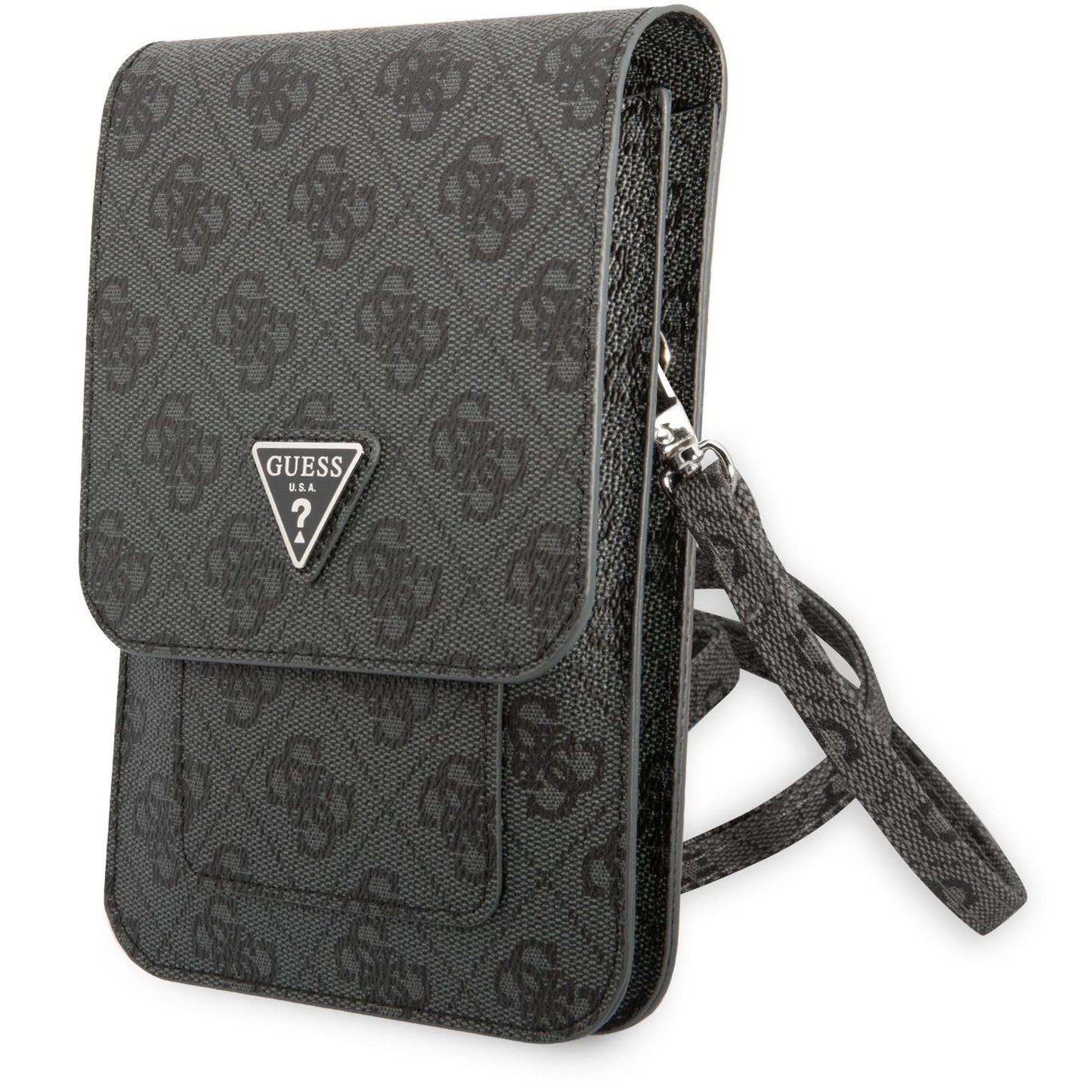 Universal Phone Bag, Guess, 4G Triangle Logo, Black