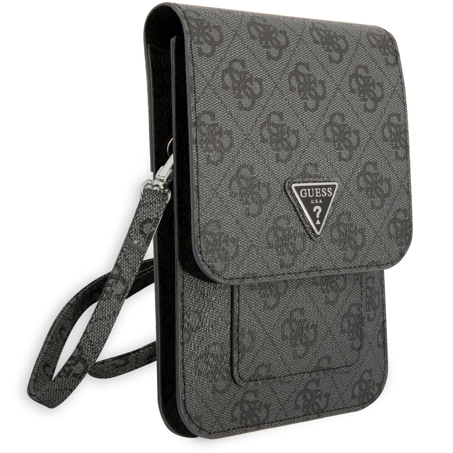 Universal Phone Bag, Guess, 4G Triangle Logo, Black