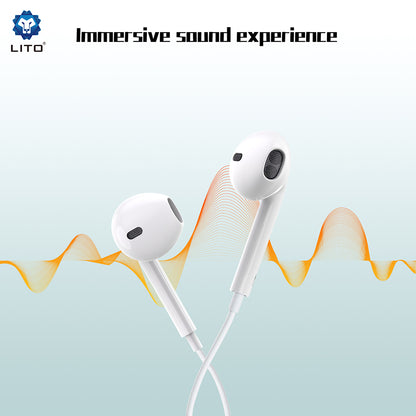 Handsfree 3.5m Lito LF01A, White