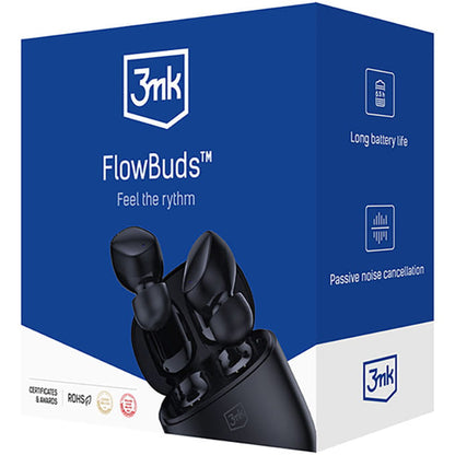 Handsfree Bluetooth 3MK FlowBuds, TWS, Black