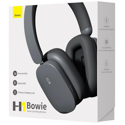 Handsfree Bluetooth Baseus Bowie H1, A2DP, ANC, Grey 