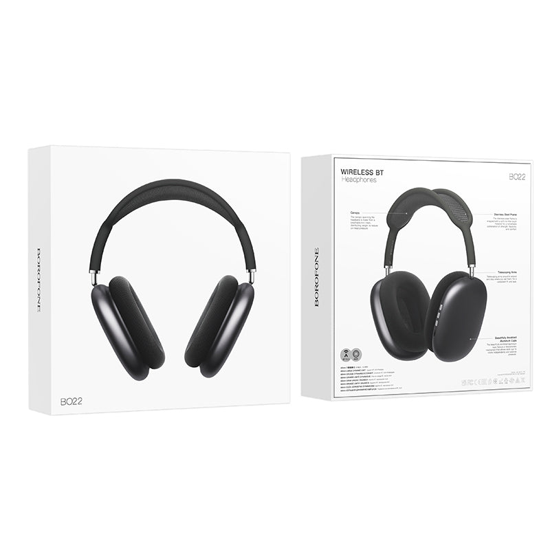 Handsfree Bluetooth Borofone BO22 Elegant, A2DP, Grey