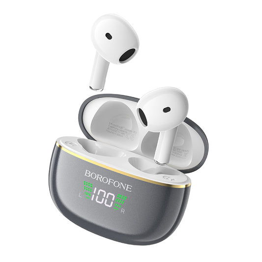 Handsfree Bluetooth Borofone BW30, TWS, Grey