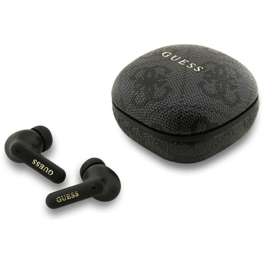Handsfree Bluetooth Guess 4G Classic Metal Logo, TWS, Black