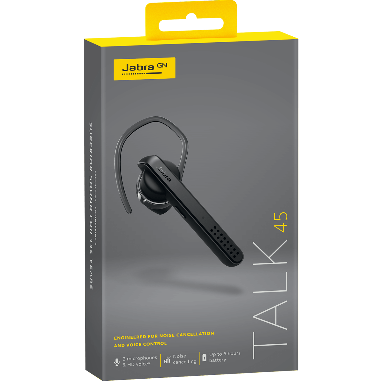 Jabra Talk 45 Bluetooth Handsfree, A2DP, Black, Resealed