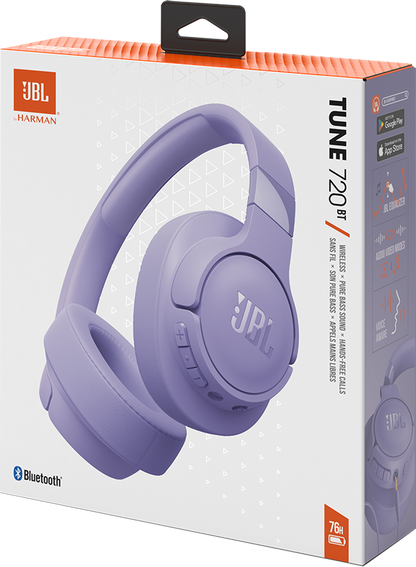 Handsfree Bluetooth JBL Tune 720BT, MultiPoint, A2DP, Purple JBLT720BTPUR