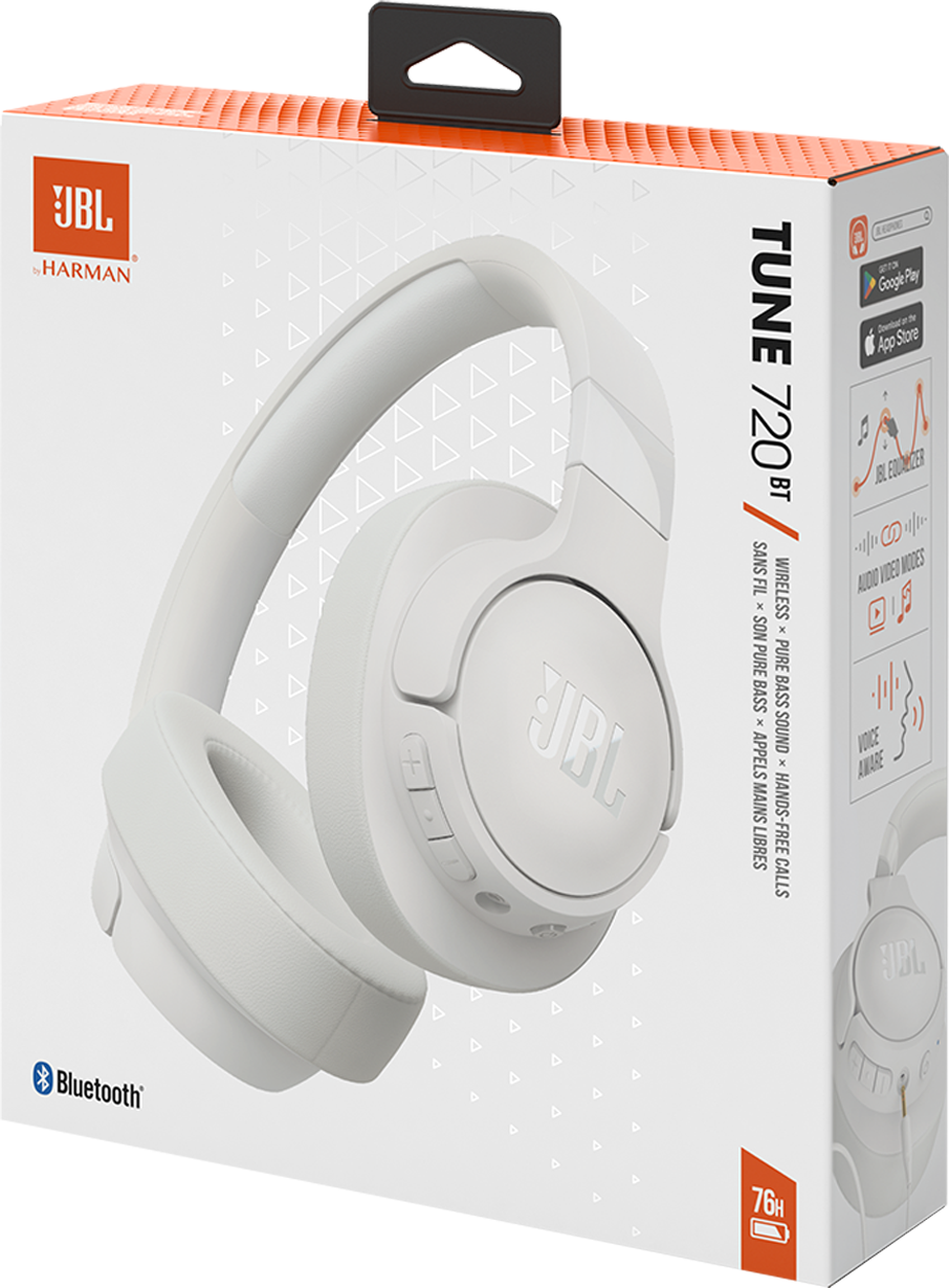 Handsfree Bluetooth JBL Tune 720BT, MultiPoint, A2DP, White