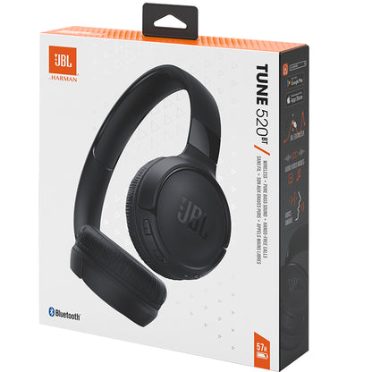 Handsfree Bluetooth JBL Tune 520BT, MultiPoint, A2DP, Black JBLT520BTBLK