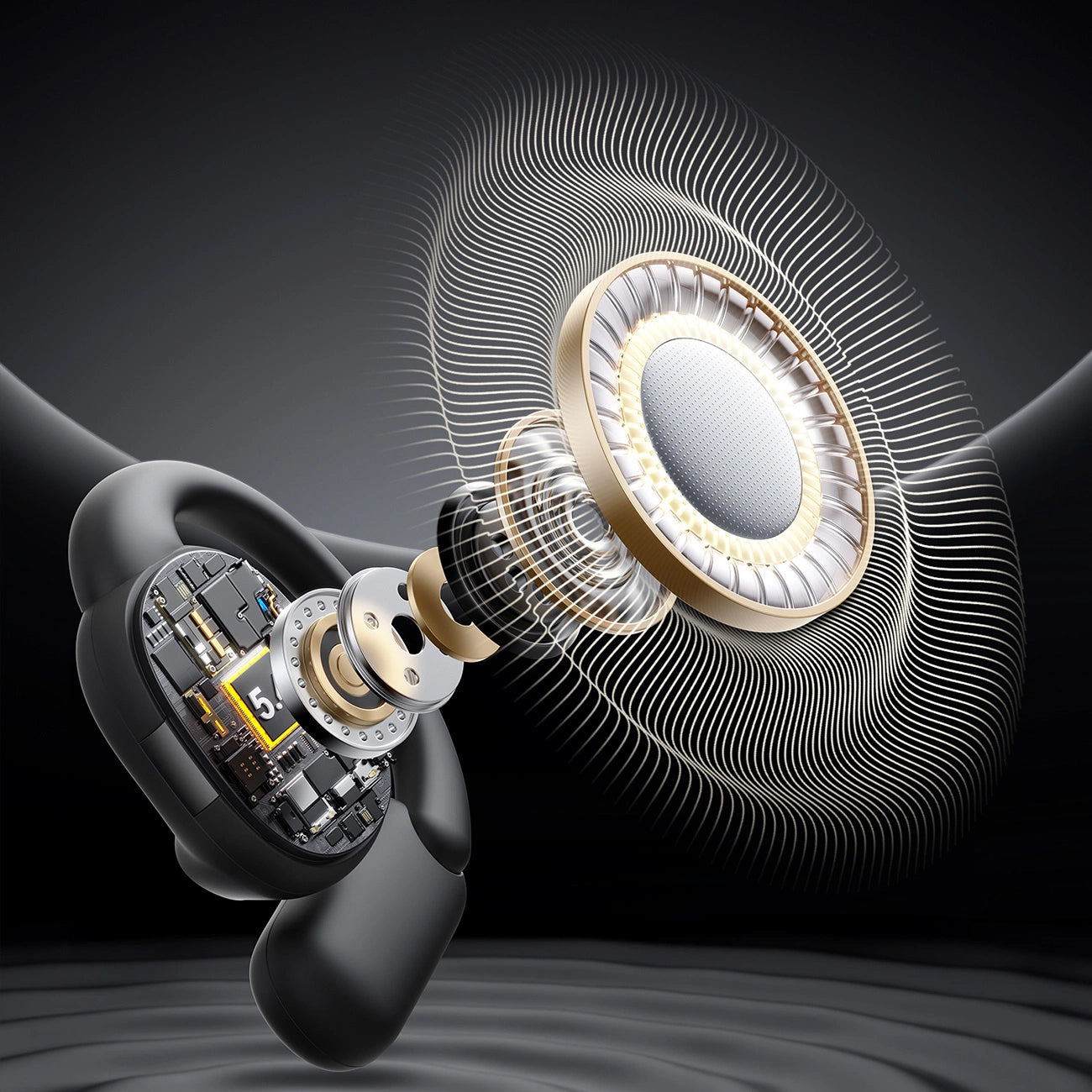 Handsfree Bluetooth Joyroom Open Ear JR-OE4, TWS, Black