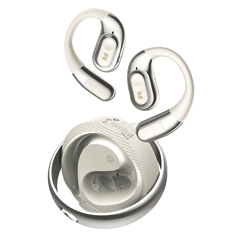 Handsfree Bluetooth Monster AC330 AI Translation, TWS, White