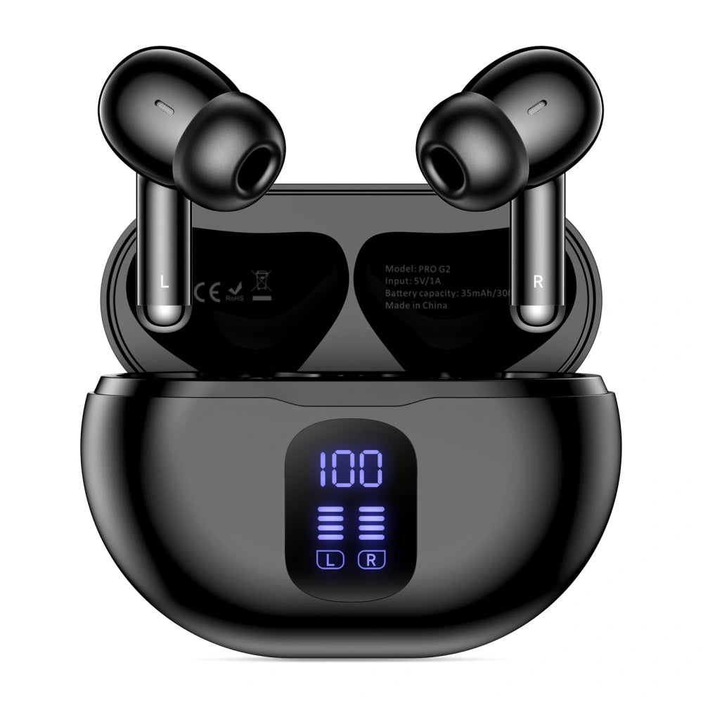 Handsfree Bluetooth Tech-Protect Ultraboost Pro G2, TWS, Black