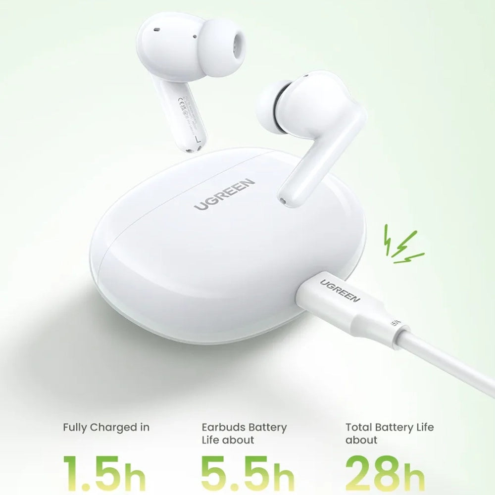 UGREEN HiTune P3 WS207 Bluetooth Handsfree, TWS, MultiPoint, White