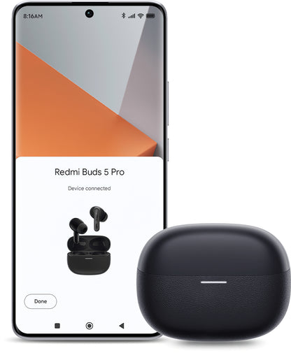 Handsfree Bluetooth Xiaomi Redmi Buds 5 Pro, TWS, ANC, Black BHR7660GL