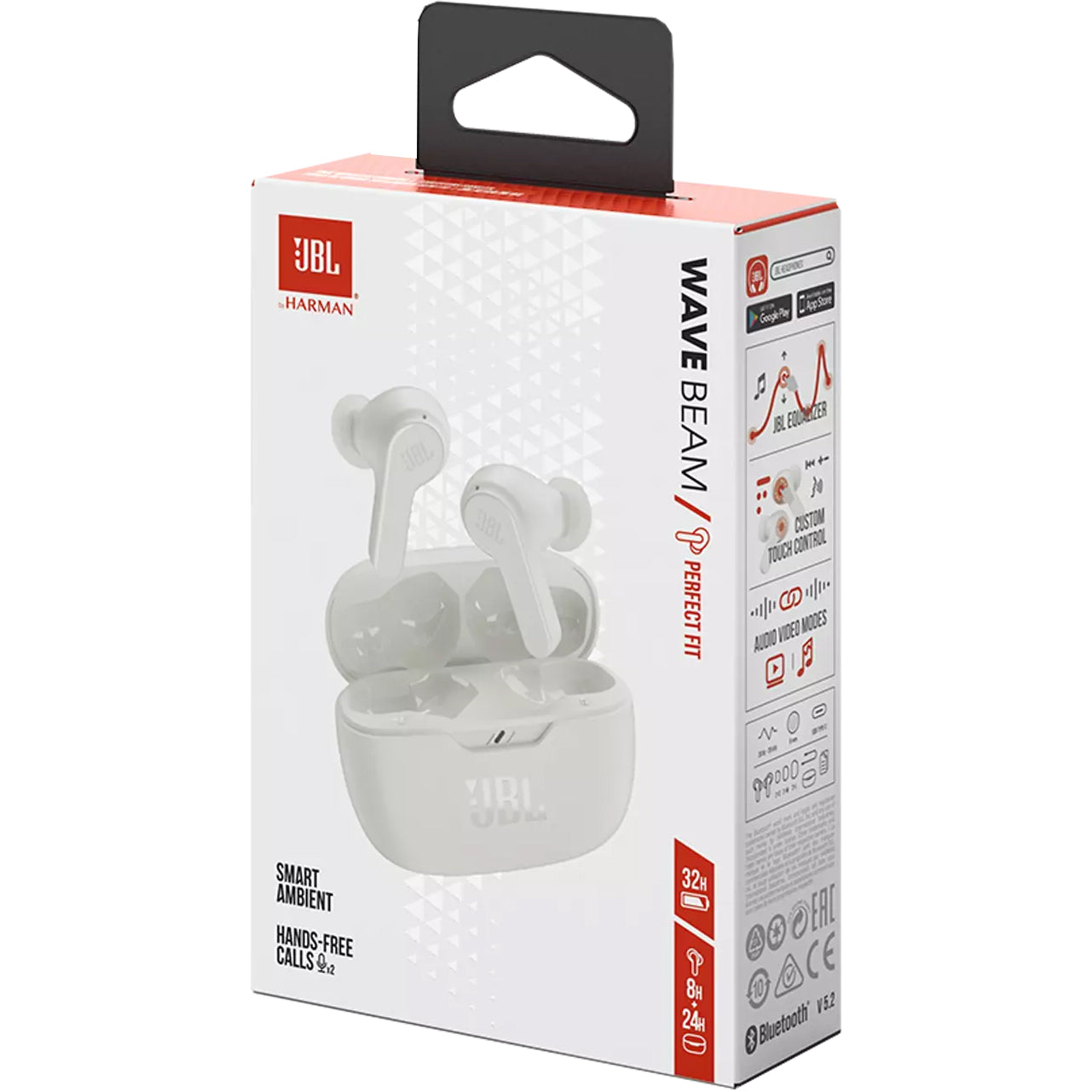 Handsfree Bluetooth JBL Wave Beam, TWS, White JBLWBEAMWHT