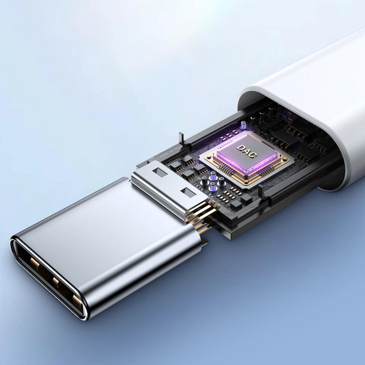 Handsfree USB-C Joyroom JR-EC05, White