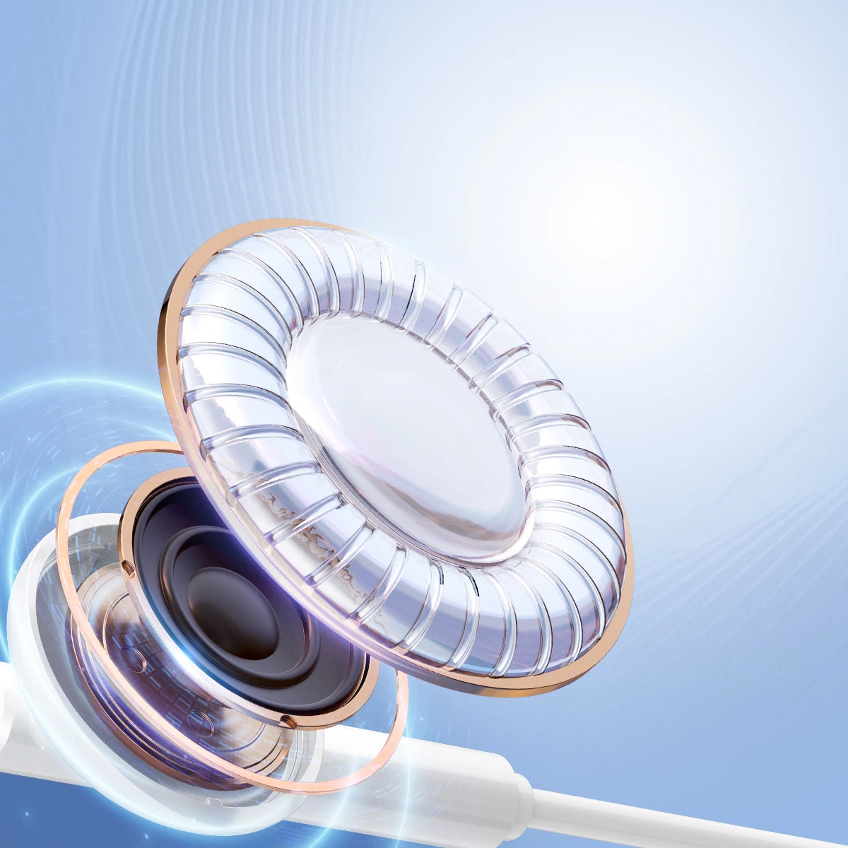 Handsfree USB-C Joyroom JR-EC05, White