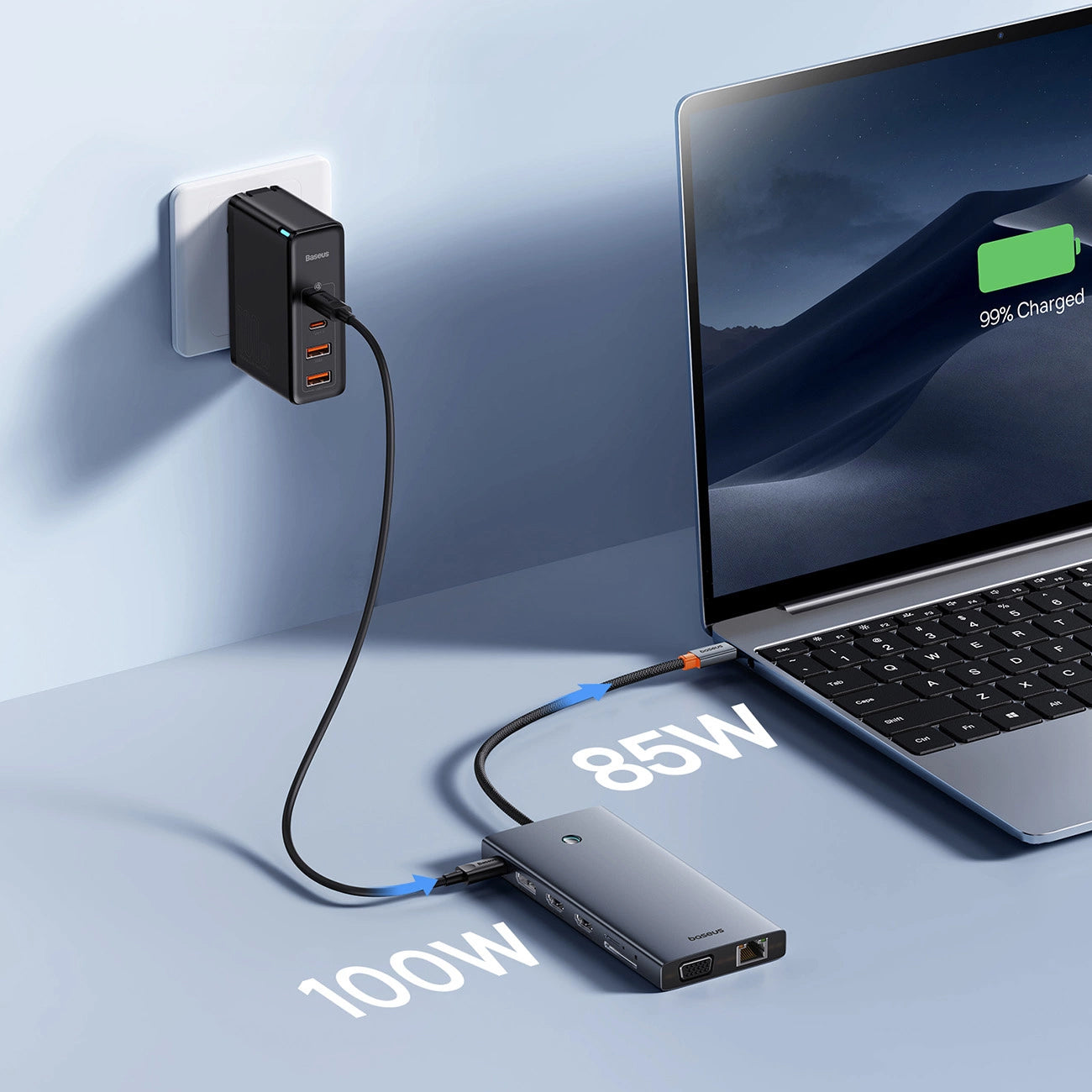 Hub USB-C Baseus PortalJoy Series, 13in1, Gray B00053002811-01 