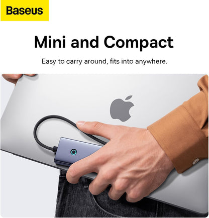 Baseus UltraJoy USB-C Hub, 4 x USB-A 3.0 - 1 x USB-C - 1 x HDMI, Gray B00052807813-01
