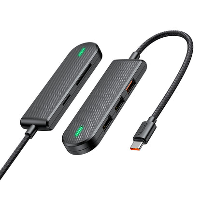 McDodo HU-1430 Star USB-C Hub, 5in1, Black