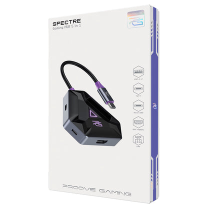Proove Spectre USB-C Hub, 5in1, Gray HBPG10221205