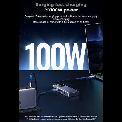 UGREEN CM888 (45155) Uno USB-C Hub, 6in1, Gray