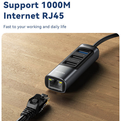 USB / USB-C Hub Yesido HB21, 5in1, Gray