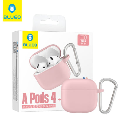 Blueo Liquid Case for Apple AirPods 4, Pink